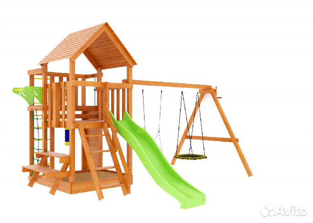 Детская уличная площадка для дачи горка 3м