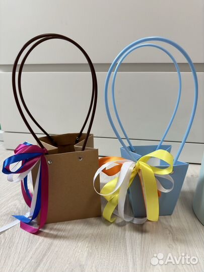 Упаковка для декора, коробка для цветов, крафт