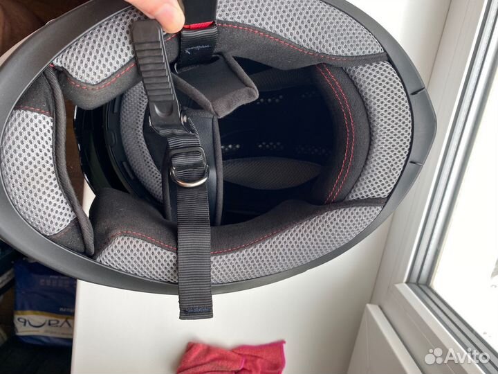 Мотошлем, перчатки