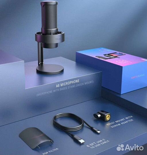 Конденсаторный USB-микрофон Fifine AmpliGame A8