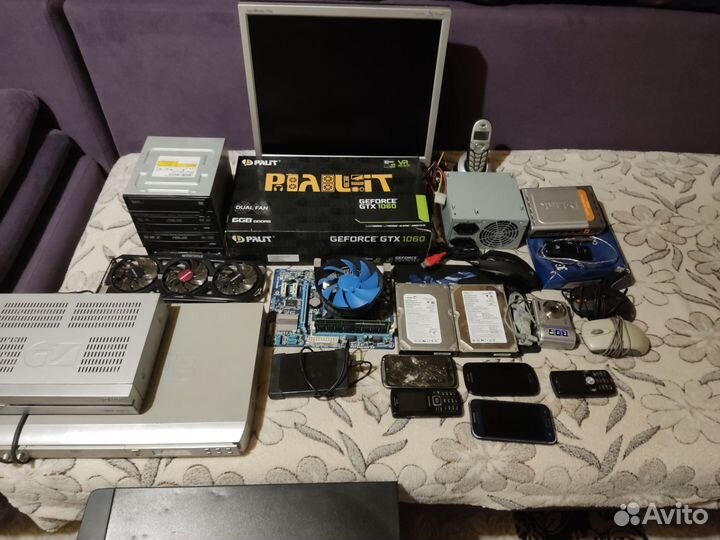 Компьютерные комплектующие, разное, комплектом все