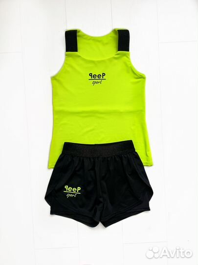 Майка шорты для гимнастики