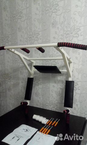 Турник настенный тренировочный 3 в 1 универсал