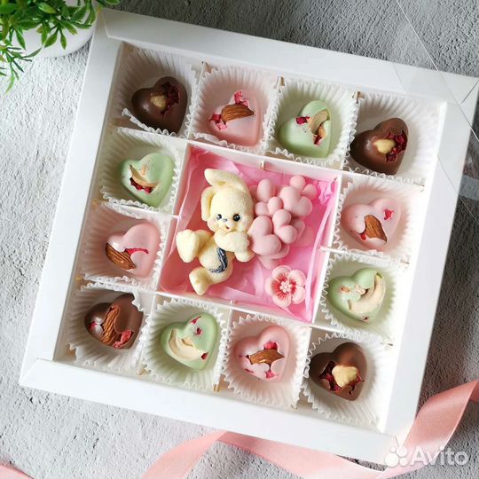 Подарок маме, для девушки, бельгийский шоколад