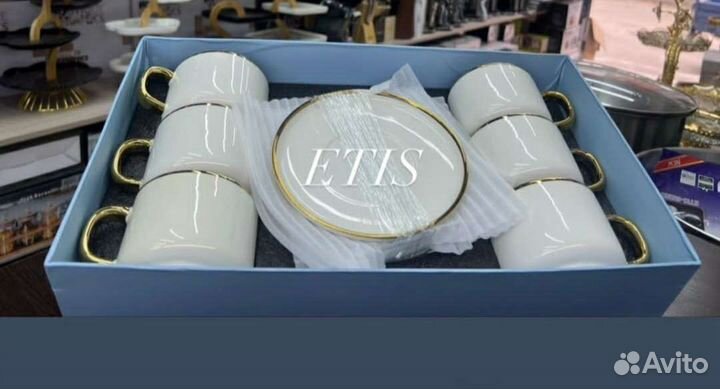 Чайный набор керамический 12 предметов. Сервиз