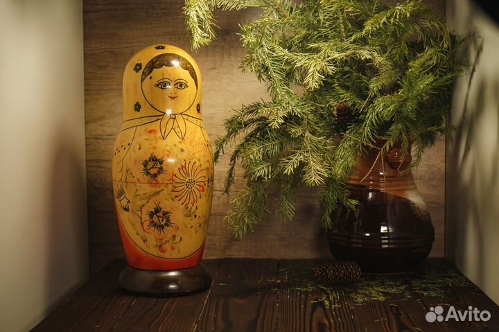 Советская Большая Матрёшка Шкатулка Для Бутылок