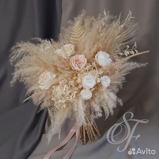 Свадебный букет. Букет невесты из сухоцветов