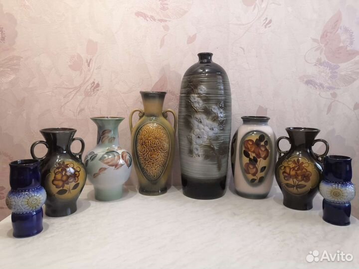 Вазы керамические СССР вкз