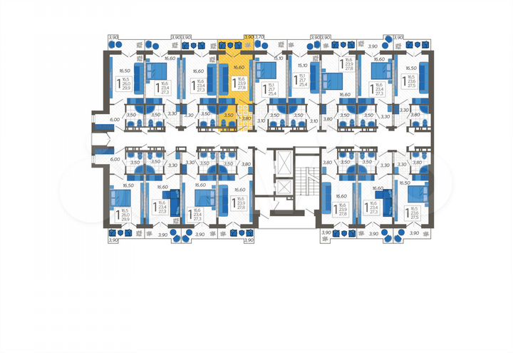 Апартаменты-студия, 25,1 м², 5/12 эт.