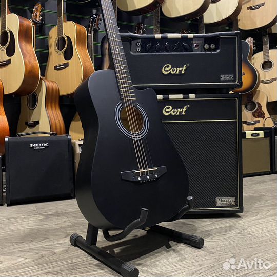 Акустическая гитара с анкером (Новая)