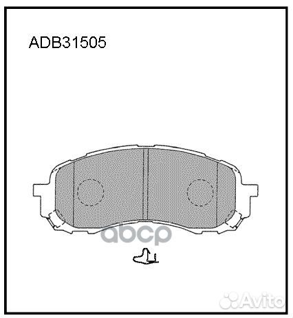 Колодки тормозные дисковые перед ADB31505 A