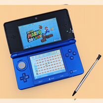 Nintendo 3DS синяя, 200 игр, 128 Gb