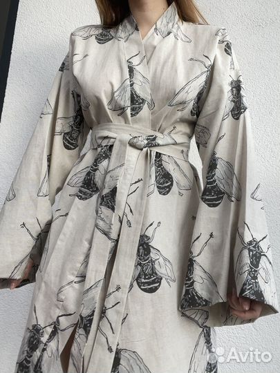 Кимоно из смесового льна