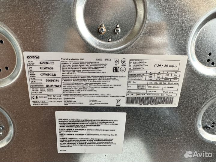 Варочная панель Gorenje