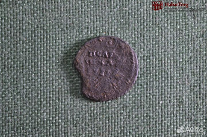 Полушка 1731 Россия, перечекан крестовик