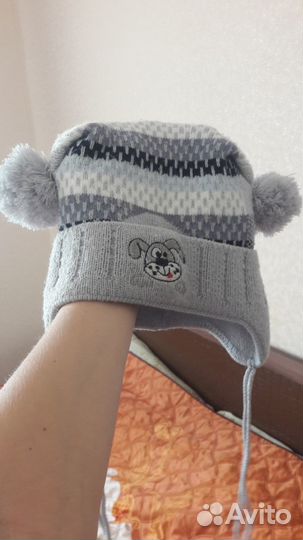 Шапка осенняя теплая