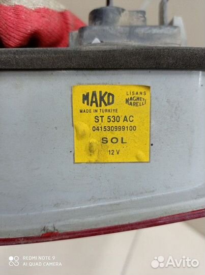 Фонарь крышки багажника левый Fiat Albea