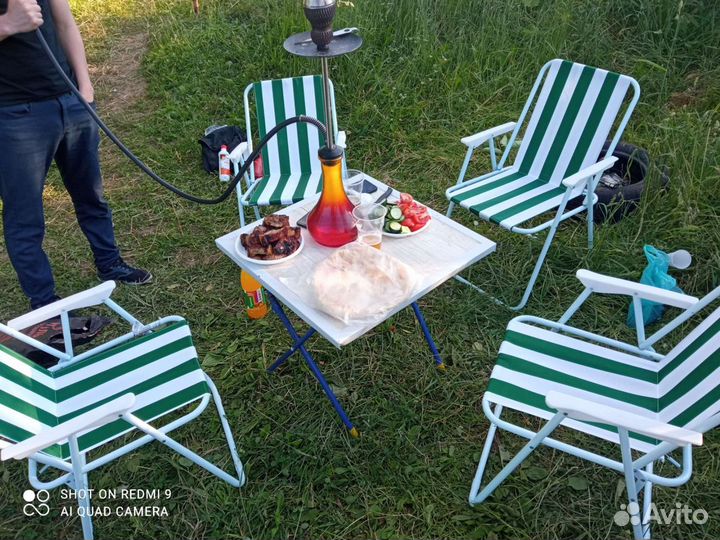 Стул складной туристический и стол на прокат
