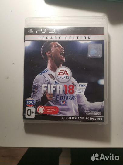 Диск fifa 18 на ps3
