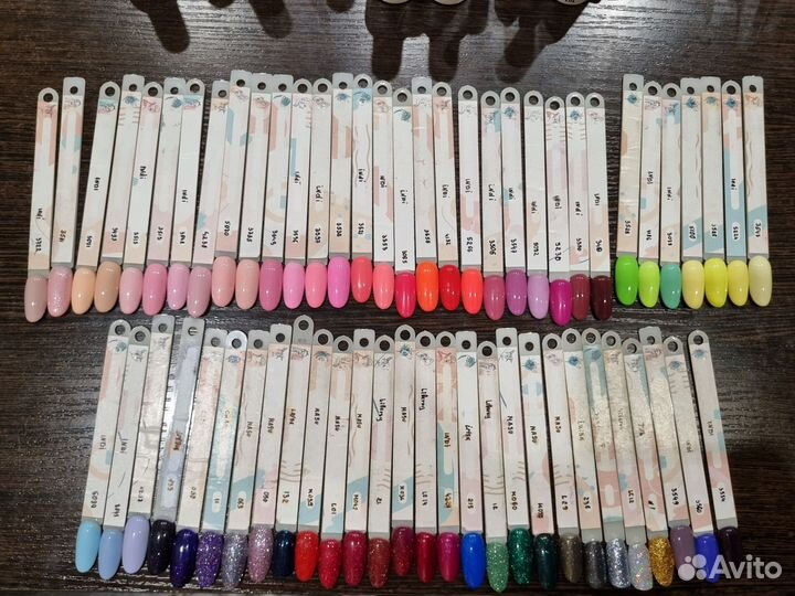 Набор гель лаков 62шт и дизайн