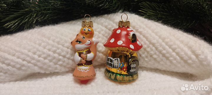 Елочные игрушки стекло