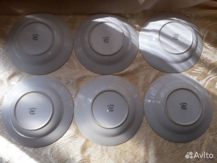 Комлект суповых тарелок Японии периода СССР