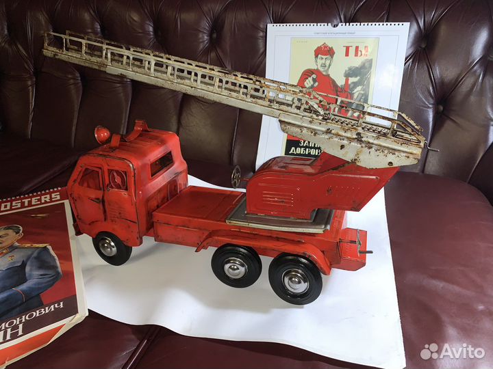 Две Пожарные машины игрушки маз СССР