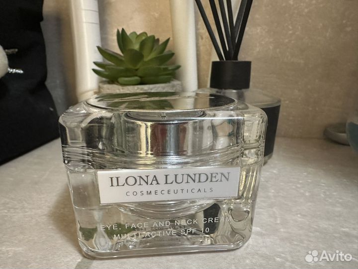 Пустая баночка из-под крема ilona lunden