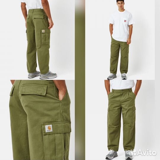 Брюки Carhartt Cole Cargo Pant Green Оригинал