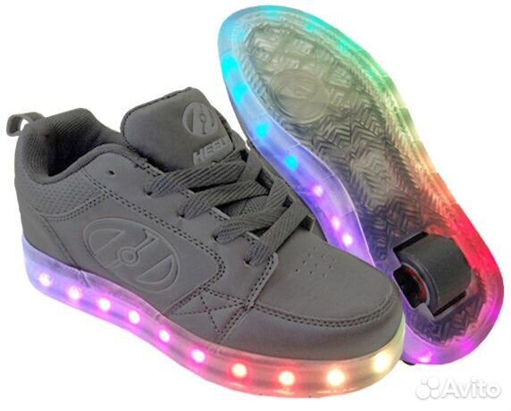 Кроссовки на роликах светящиеся
