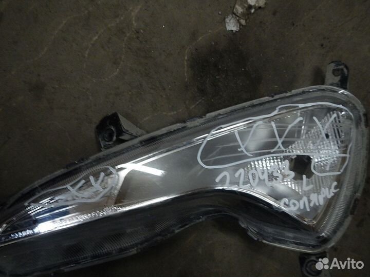 Фара противотуманная левая, Hyundai (Хендэ) -solar