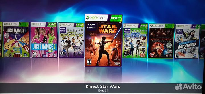 Xbox 360 250/320GB + Kinect + 30/40 игр