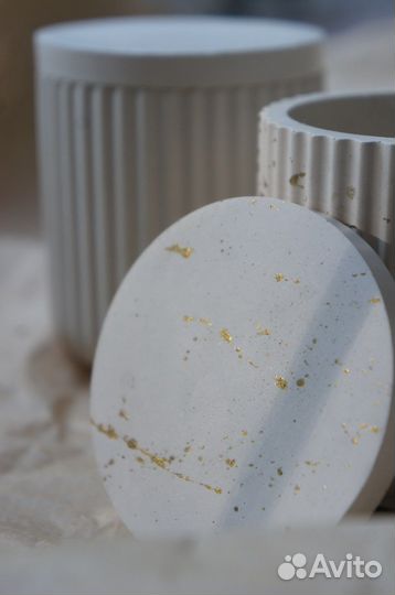 Свеча в гипсе