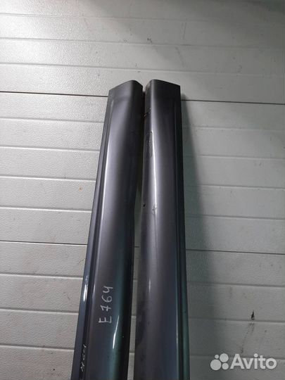 Накладки порогов комплект Opel astra H 2006