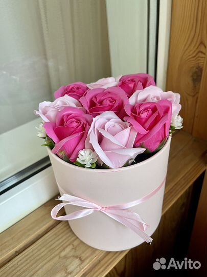 Букет из мыльных роз