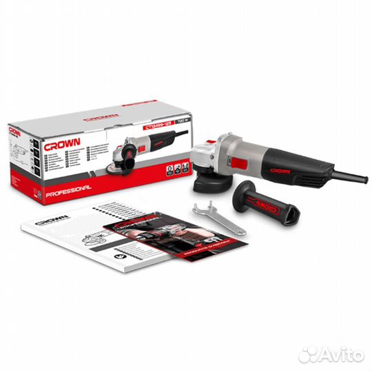Шлифмашина угловая crown CT13502-125V