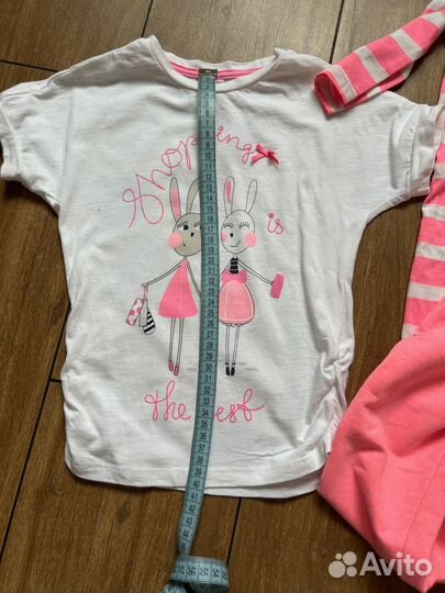 Комплект,платье,футболка, штанишки,Zara,3-4 г