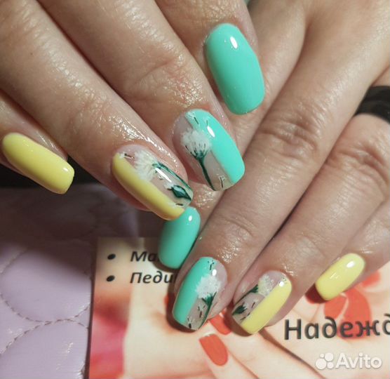 Маникюр Педикюр покрытие шеллак гель-лак