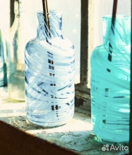 Ваза IKEA икеа цвет светло- серый, сост. новой