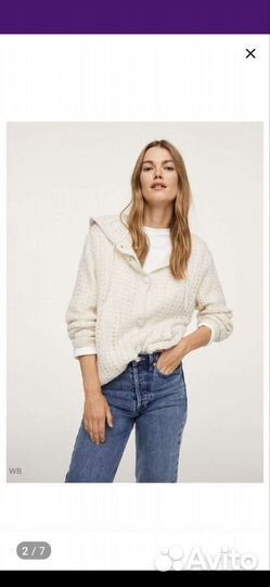 Джемпер кардиган водолазка mango
