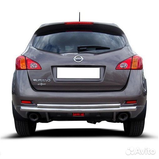 Защита заднего бампера Nissan murano (2011)