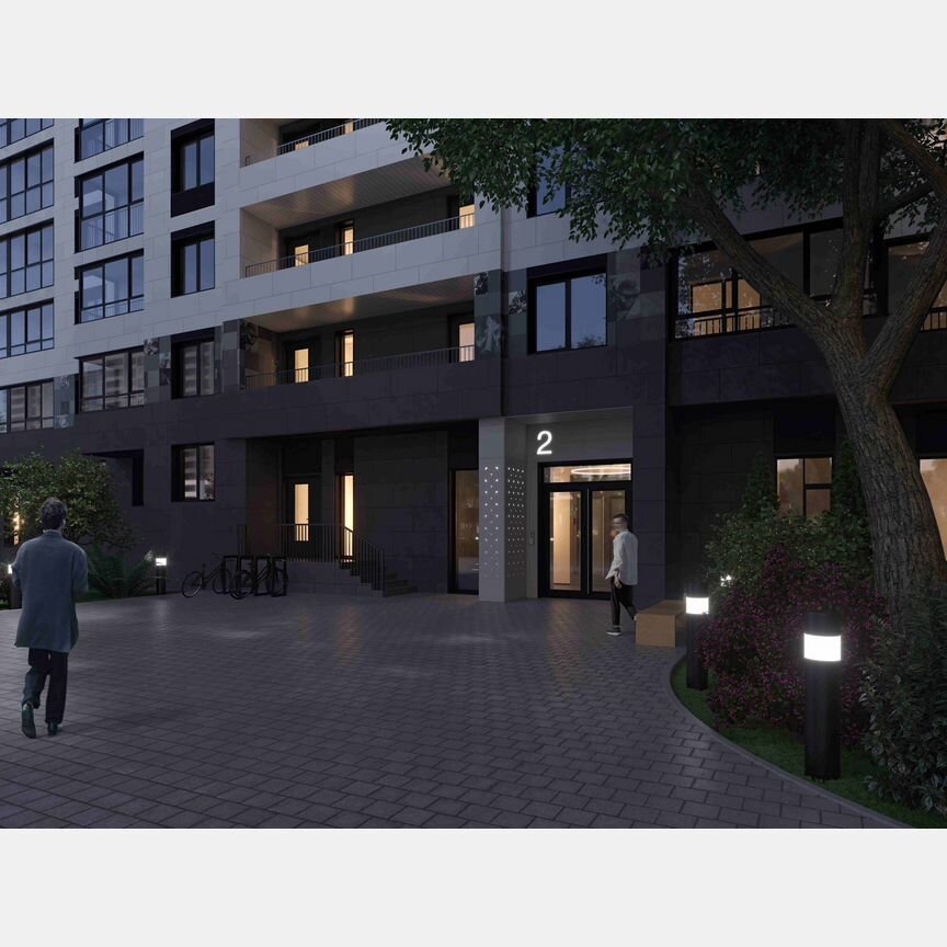 2-к. квартира, 65,9 м², 2/16 эт.