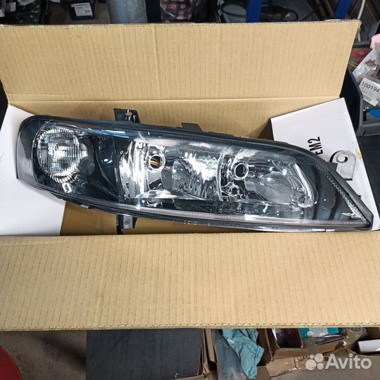 Фары на opel vectra Б черные внутри