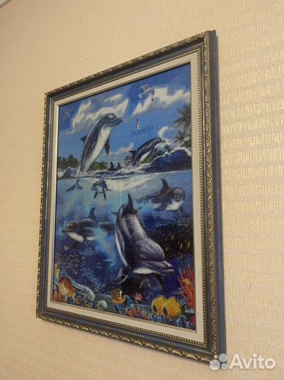 Картина вышитая крестом 