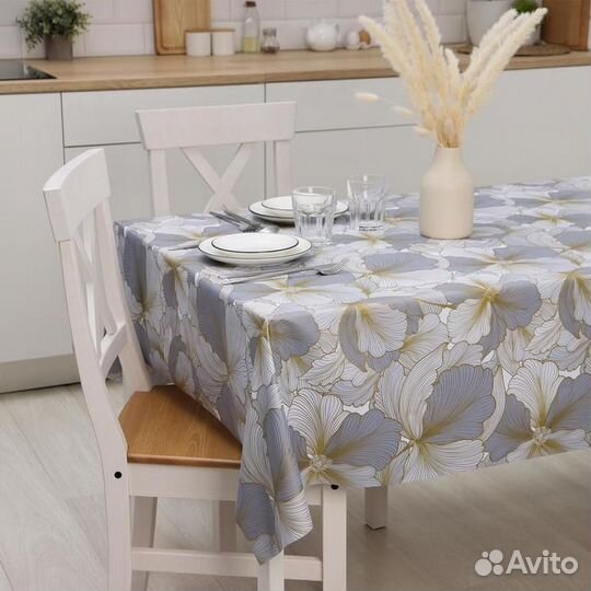 Клеёнка столовая на тканевой основе «Соцветие», ру