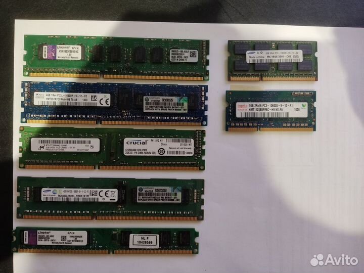 Новая Kingston DDR4 8gb 2400 и др.DDR3 dimm,sodimm