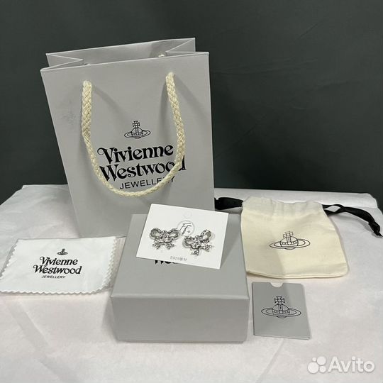 Серьги бантик Vivienne Westwood