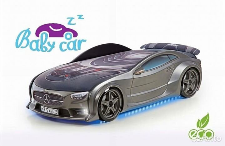 Кровать-машина Графит