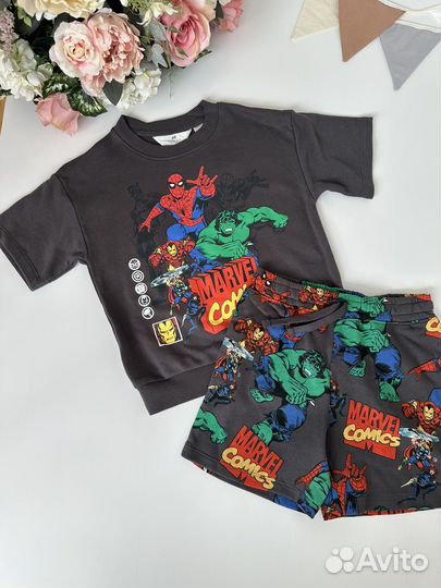 Комплект Marvel на мальчика 116 оригинал H&M