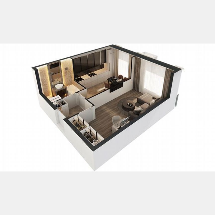 1-к. апартаменты, 39,1 м², 13/30 эт.